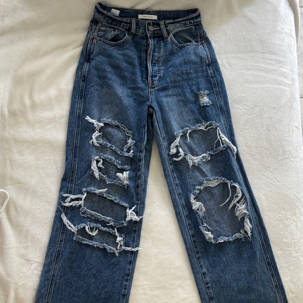 Pacsun Distressed Blue Jeans